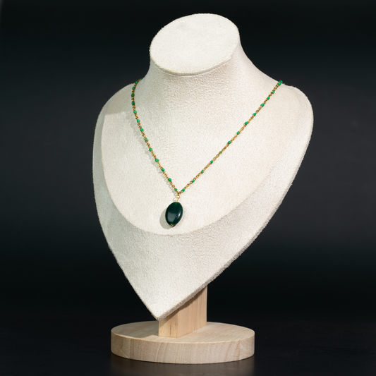 Collier Goutte de jade
