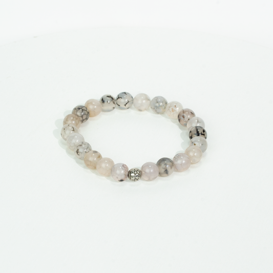 Bracelet Brume argentée